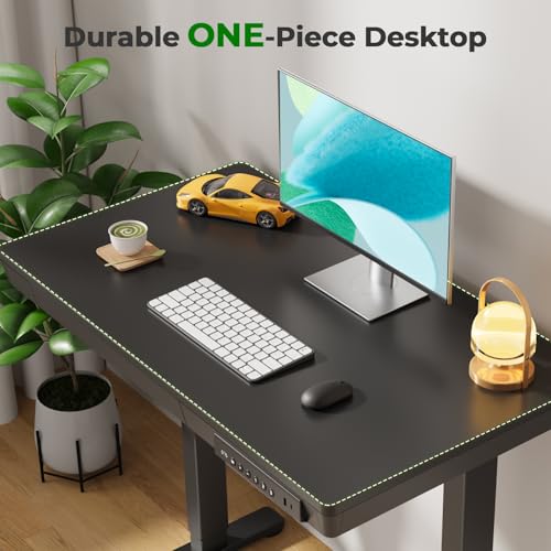 JYLH JOYSEEKER Small Standing Desk with Drawer, 35" x 20" Whole Piece Tabletop Electric Sit Stand Table, Height Adjustable Desk with Storage & USB Ports, Quick Install Home Office Computer Desk, Black JYLH JOYSEEKER