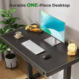 JYLH JOYSEEKER Small Standing Desk with Drawer, 35" x 20" Whole Piece Tabletop Electric Sit Stand Table, Height Adjustable Desk with Storage & USB Ports, Quick Install Home Office Computer Desk, Black JYLH JOYSEEKER