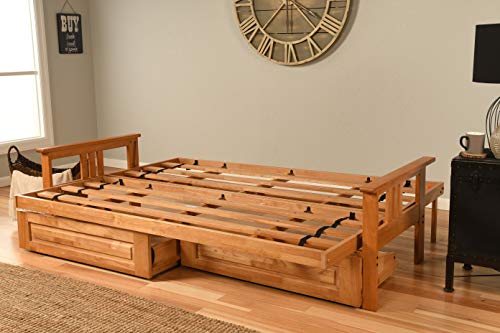 Kodiak Furniture Monterey Queen-size Futon Frame, Storage Drawers, Butternut Finish Kodiak Furniture