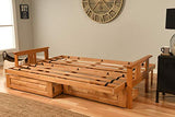 Kodiak Furniture Monterey Queen-size Futon Frame, Storage Drawers, Butternut Finish Kodiak Furniture