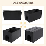 MEEXPAWS Cat Litter Box Enclosure Furniture Hidden, Cat Washroom Bench Storage Cabinet | Extra Large 36'' x 20'' x 20''| Dog Proof | Waterproof Inside/Easy Clean | Easy Assembly | Odor Control MEEXPAWS