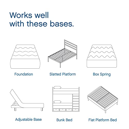 Cool Gel 8 Inch Short Queen Memory Foam Mattress Medium Firm, Memory Foam Mattress Short Queen Size Cooling, Made in the USA, 8" Depth with Pressure Relief, CertiPUR-US Certified, CoolGel Bed COOL GEL