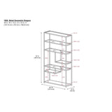 DHP Dorel Living Moriah Bookcase, Black DHP