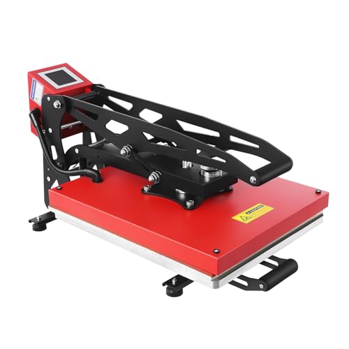 PERFERATE 16" x 20" Heat Press 1800W Semi-Automatic Heat Press Machine for T Shirts Pressure & Temperature Adjustable Auto-Open Slide Out Shirt Press Machines for Clothes, Puzzles, Mugs PERFERATE
