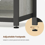 Tatub 40-50 Gallon Fish Tank Stand with Cabinet, Metal Aquarium Stand for Accessories Storage, Reptile Tank Turtle Terrariums Table Bearable 1000LBS, Accommodates 2 Aquariums, Grey Tatub