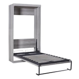 Harper & Bright Designs Twin Size Murphy Bed Frame, Modern Wall Bed Can Be Folded into a Cabinet, Twin Murphy Bed Frame for Bedroom, Living Room or Home Office (Twin, Gray) Harper & Bright Designs