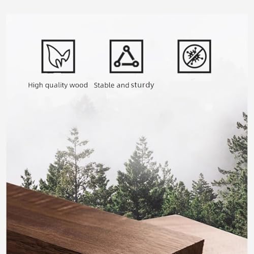 Solid Wood Tea Cup Holder, Wall Mounted Teapot Display Stand, Teaware Shelf Storage Rack, Curio Display Case for Collectibles and Succulents WoodArtSupply