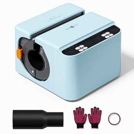 HTVRONT Auto Tumbler Heat Press - A200H Full Cup Transfer Heat Press Machine for 40 OZ Tumbler with Handle, Heat Even Cups Sublimation Machine with Adjustable Pressure & 4 Memory Modes, Blue HTVRONT