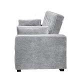 Lifestyle Solutions Ainsley Full Size Convertible Loveseat, Light Grey Serta