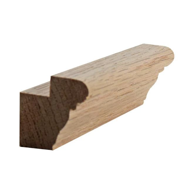 EWLR14 Kitchen Cabinet Light Rail Nose and Cove Ogea Moulding, 1-3/8" x 1-3/8", Poplar, 94" NewMouldings