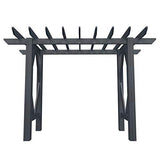 Vita Summerwood Craftsman Cedar Arbor, 91 inch x 40 inch x 85 inch, Opening Width 78.5 inches, Charcoal, FSC, Wood, Garden Décor Shade Arch, VA68895 Vita