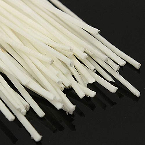 30 Pcs 4 inch Candle Wicks, Natural Cotton Low Smoke Candle Wicks Pre Waxed Candle Wicks for Soy Beeswax Candle Making White Bluelans
