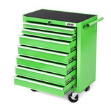 DNA MOTORING 7-Drawer Rolling Tool Cabinet Chest with Keyed Locking System Non-Slip Mat, for Garage Warehouse Workshop, Green, TOOLS-00399 DNA MOTORING