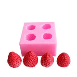3D Strawberry Silicone Candle Mold Strawberry Raspberry & Blueberry Fondant Soap Candle Mulberry Wax Melts Molds TUKE