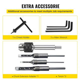 VEVOR Woodworking Mortise Machine, 1/2 HP 1700RPM Powermatic Mortiser, With Movable Work Bench Benchtop Mortising Machine, For Making Round Holes VEVOR