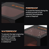 ACMER R20 Laser Engraver Enclosure, Fire-Resistant Protective Cover for Laser Engraving Machines up to 700×700×400 mm, Smoke Ventilation, Noise Reduction, Viewing Window ACMER