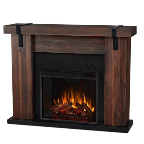 Aspen 49" Electric Fireplace in Chestnut Barnwood by Real Flame Real Flame