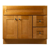 Design House Brookings 36 Inch Bathroom Vanity, Ready to Assemble, Solid Wood, Birch, 587139 Design House