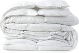 Chezmoi Collection All Season Down Alternative Comforter - Plush Microfiber Fill - Box Stitch Quilted - Duvet Insert with Corner Tabs (Oversized King, White) Chezmoi Collection