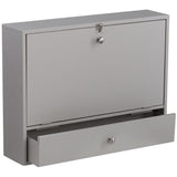 SEI Furniture Benwick Wall Mount Laptop Desk, Gray SEI Furniture