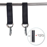 Outdoor Swing, KINSPORY Swing Set for Backyard, Adjustable Nylon Rope with Hanging Tree Straps Kit, Wooden Swing Seat for Indoor Outdoor Porch Patio Garden Playgroud Swing Set Accessories KINSPORY