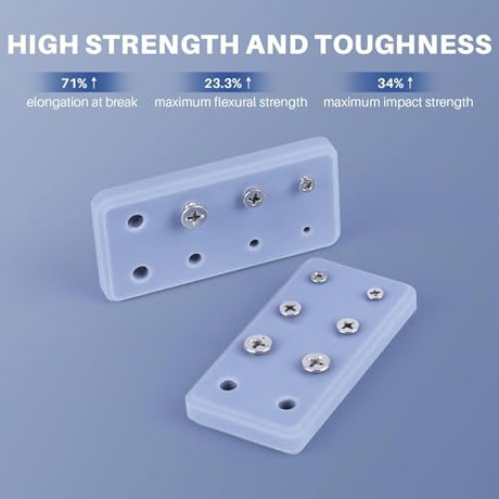 ELEGOO ABS-Like 3D Printer Resin 3.0, 405nm UV-Curing Photopolymer Resin for Mars Saturn Jupiter MSLA DLP LCD 3D Printing with Strength and Toughness, High Precision, Low Viscosity, Grey 2000g ELEGOO