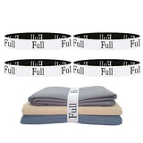 Yermivie 4 Pieces Bed Sheet Organizer Bands, Sheet Organizers and Storage Label Bands, Sheet Label for Bedding, Sheets Organizer for Closet,Sheet Keepers Linen Labels Bedding Bands (4Pcs Full) Yermivie