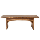 RUSTIC RED DOOR Co. Live Edge Wooden Bench – Solid Wood Dining Bench – Rustic Home Décor Furniture – Natural Edge Wooden Slab Bench (5' Long, Walnut Wood with Clear Coat) Rustic Red Door Co.