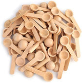 Tebery 60PCS Mini Wooden Spoons Small Bath Salt Spoon Candy Spoon Baby Spoon for Spice Jars Seasoning Honey Coffee Tebery