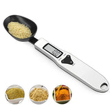 3T6B Kitchen Digital Measuring Spoon Food Scale Digital Multi-Function Small Digital Spoon Scale, Weight from 0.1 Grams to 500 Grams Support Unit g/oz/gn/ct (with 2 AAA Batteries)-LCD Display