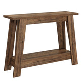 Tribesigns 41.3-Inch Farmhouse Entryway Table, 2-Tier Narrow Console Table Behind The Couch, Entryway Furniture with Storage for Small Spaces, Living Room, Hallway, Foyer, Rustic Brown Tribesigns