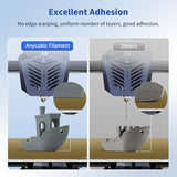 ANYCUBIC PLA 3D Printer Filament, RFID 3D Printing PLA Filament 1.75mm Dimensional Accuracy +/- 0.02mm, 1KG Spool (2.2 lbs), Texture Grey ANYCUBIC