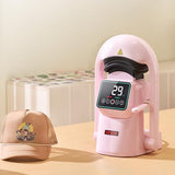 VEVOR Auto Hat Heat Press Machine, with 2pcs Interchangeable Platens, Automatic Open and Release, Touchscreen for Precise Time and Temperature Control, Heat Transfer Printing for Caps, Hats, Pink VEVOR