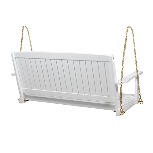 Christopher Knight Home Phoebe Outdoor Acacia Wood Porch Swing, White