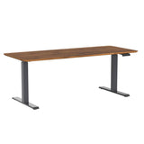 Vari Electric Standing Desk - Varidesk Height Adjustable Sit/Stand Desk - Dual Motor with Memory Presets, Stable T-Style Legs - Gaming or Home Office Workstation - 72”x30”, Butcher Block Vari