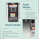 AURGOD Customize Outdoor Red Cedar Steam $ Infrared Saunas 3-8 Person, Wood Burning Stove or ETL Harvia Heater, Dual System Sauna 220V, with Rock, Bluetooth Speaker APP Control(0-195℉) AURGOD