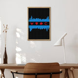 Chicago Flag Skyline Sports Painting Adults Diamond Kits Painting 5D Art Paint by Number Full Drill Home Wall Decor 8"x12" WoodArtSupply