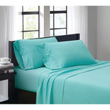 TRULY SOFT Everyday Sheet Set Turquoise Polyester 3-Piece Twin Sheet Set, Solid Color Themed, Adult Bedding, Oeko-TEX Certified TRULY SOFT