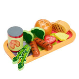 Bluey - Dine in with Bluey Set, 32-Piece Wooden Toy Set with Magic Asparagus, Plates, Utensils & More, Perfect for Role-Play & Imaginative Fun, FSC-Certified, Suitable for 3 Years & Up BLUEY