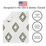 Sweet Jojo Designs 4-Piece Baby Crib Bedding Set (Boho Chic) for Boys or Girls, Infants/Nursery incl. Cotton Blanket, Fitted Sheet, Skirt, Diaper Stacker (Sage Green, Gender Neutral, Unisex Farmhouse) Sweet Jojo Designs