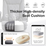Big and Tall Fabric Office Chair 400lbs High Back Executive Computer Desk Chair with Flip Up Armrest, Breathable Fabric Adjustable Height Ergonomic Home Office Heavy Duty KWKSV