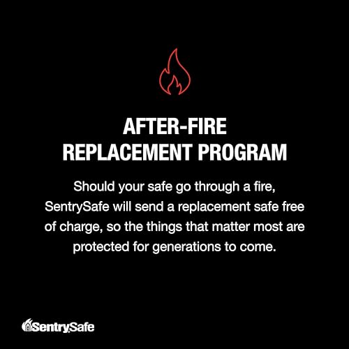 SentrySafe Charcoal Gray Fireproof and Waterproof Safe Box with Key Lock, Portable Chest for Money, Passport, 0.28 Cubic Feet, 6.6 x 15.4 x 14.3 Inches, CHW20221 SentrySafe