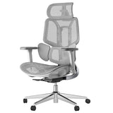 Hbada E3 Air Ergonomic Office Chair, Big and Tall Office Chair - with 3-Zone Dynamic Lumbar Support, 3D Adjustable Headrest, 3D Adjustable Armrests, Swivel, Grey(No Footrest) Hbada