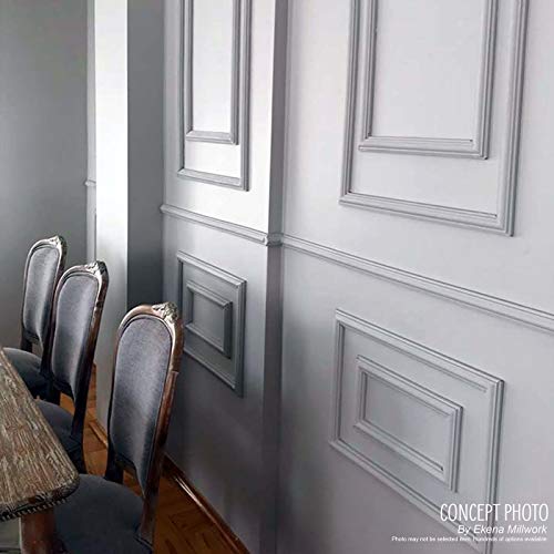 Ekena Millwork PNL16X20AS-02 16"W x 20"H x 1/2"P Ashford Molded Scalloped Wainscot Wall Panel Ekena Millwork