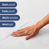RV King Size Sheet Set 72 X 80 - 4 Piece RV Short Queen Bed Sheets - Ultra Soft, Breathable & Cooling - Designed for Bunks, Trailers & Camper - Fits 8” to 12" Mattress - Hotel Luxury Bedding - White CGK Unlimited