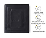 Lanest Housing Silk Satin Sheets, Full Size Satin Bed Sheet Set with Deep Pockets, Cooling Soft and Hypoallergenic Satin Sheets Full - Black Lanest Housing