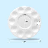 Hulameda 40pcs Art Paint Tray Palette Plastic Pallet for Kids or Pupils to Painting, DIY Craft,Play Party at Home, Kindergarten or School Hulameda