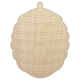 Bee Hive Unfinished Wood Shape Piece Cutout for DIY Craft Projects - 1/8 Inch Thick - 6.25 Inch Size Sniggle Sloth
