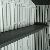 Lifetime 60202 8 x 10 Ft. Outdoor Storage Shed, Gray Lifetime