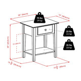 Winsome Wood Shaker Accent Table, Antique Walnut Winsome